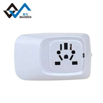 Belgium Top Selling   Fashion Portable World Universal Travel Adapter Dual USB Charger